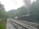 Souprava nostalgického vlaku, tažená parní lokomotivou řady 33 JŽ, před odjezdem ze stanice Bled Jezero. 2.7.2011 © Tomáš Kraus