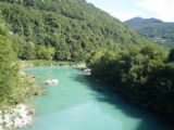 Bohinjska proga: nezvyklá barva vody na přehradě u Mostu na Soči	3.7.2011	© Jan Přikryl