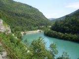 Bohinjska proga: údolí Soči u stanice Plave	3.7.2011	© Jan Přikryl