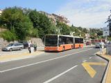 Opatija: zánovní autobus MB Citaro dopravce Autotrolej opouští zastávku nad kostelem ve Volosku a míří do Lovranu	4.7.2011	© Jiří Mazal