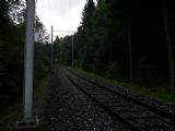 Trať Uetlibergbahn nad zastávkou Ringlikon © Tomáš Kraus, 19.9.2011