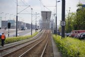 Amsterdam: nová tramvajová trať linky 26 nedaleko zvedacího mostu u zastávky Bimhuis	. 16.8.2011	 © Lukáš Uhlíř