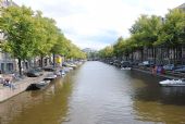 Amsterdam: celkový pohled na kanál Keizergracht	. 16.8.2011	 © Lukáš Uhlíř