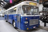 Brusel: předměstský autobus značky Jongheer z roku 1969 v tramvajovém muzeu	. 21.8.2011	 © Lukáš Uhlíř