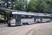 Klasická tramvaj série 7700 z počátku 70. let stojí na konečné Tervuren	. 21.8.2011	 © Lukáš Uhlíř