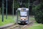 Klasická tramvaj opouští na lince 44 konečnou Tervuren a míří do Bruselu na Montgomery	. 21.8.2011	 © Lukáš Uhlíř