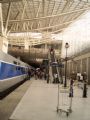 Celkový pohled na nádraží Paris-Charles de Gaulle s čekající jednotkou TGV Réseau na cestě z Bruselu do Montpellier	. 22.8.2011	 © Jan Přikryl