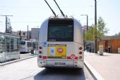 Lyon: zadní partie trolejbusu Irisbus Cristalis ETB 18	. 22.8.2011	 © Lukáš Uhlíř