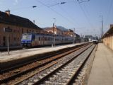 Celkový pohled na nádraží Annemasse s elektrickou jednotkou řady 9536 SNCF z počátku 80. let 	. 23.8.2011	 © Jan Přikryl