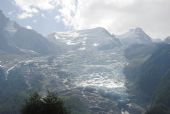 Ledovce pod vrcholky masivu Mont blanc nad Chamonix	. 23.8.2011	 © Lukáš Uhlíř