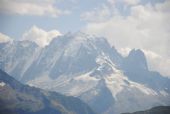 Emosson: majestátní štít nejvyšší evropské hory Mont Blanc	. 23.8.2011	 © Lukáš Uhlíř