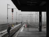 ŽST Poprad-Tatry - nástupište TEŽ, 18.11.2011, Zákaz vstupu do koľajiska zrejme nikomu neprekáža - dôležitejšia je predsa kratšia cesta domov..., © Róbert Žilka