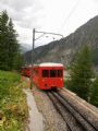 21.6.2011 - Osobný vlak vezie turistov späť do Chamonix © Peter Žídek