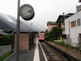 22.6.2011 - Vlak TER 18924 opúšťa zastávku ''Chamonix - Aiguille du Midi'' © Peter Žídek