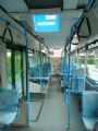 22.6.2011 - Interiér nízkopodlažného autobusu Irisbus Citelis dopravcu Chamonix Bus s nefunkčným informačným systémom pre cestujúcich na linke 1 © Peter Žídek
