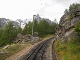 22.6.2011 - Na trati Chamonix - Montenvers, v pozadí Aiguille des Drus © Peter Žídek