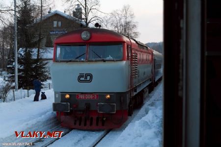 Cesta za zimou a mašinkami až na polskou stranu Krkonoš