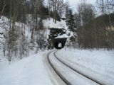 25.02.2012 - Tanvald: Žďárský tunel od mostu přes Černou Desnou © PhDr. Zbyněk Zlinský