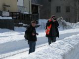 25.02.2012 - Tanvald: Martin a Radek při focení ''zamračené'' © PhDr. Zbyněk Zlinský