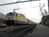 Banán 150.203 s R 622 ''Bečva'' je pripravený na odchod zo stanice Lipník nad Bečvou, 07.04.2012 © Róbert Žilka