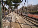 Řím: kolej tramvajové trati u zastávky Prenestina/Irpinia v rekonstrukci	4.3.2012	 © Jan Přikryl