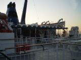 Ani před přistáním ve Splitu není paluba lodi Regina della Pace o mnoho plnější…	8.3.2012	 © Jan Přikryl