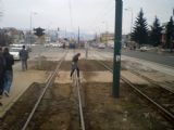 Sarajevo: čilý tramvajový ruch v okolí zastávky STUP	9.3.2012	 © Jan Přikryl