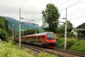 Railjet 8090.748 za stanicí Spital am Semmering, 10.06.2012 © Lukáš Hučko