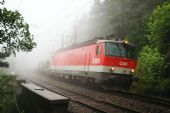 1144.201 v čele nákladního vlaku projíždí Semmering, 10.06.2012 © Lukáš Hučko