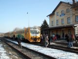 Předposlení pravidelný vlak z Netolic do Dívčic, 18.2.2011, © Jan Kubeš