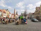 Cottbus/Chośebuz: celkový pohled na centrální náměstí Altmarkt/Stare wiki	. 19.4.2012 © 	Jiří Mazal