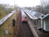 Rostock: souprava patrových vozů S-Bahn přijela z Warnemünde do zastávky Marienehe řídícím vozem napřed	. 21.4.2012 © 	Jan Přikryl