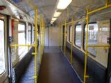 Berlín: interiér vozu maloprofilového metra typu GI (''Gisela'') nezapře východoněmecký původ	. 22.4.2012 © 	Jan Přikryl