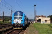 28.07.2012 - Ústí n.O.: 80-30 018-3 (961.018-9) v čele Os 5003 Pardubice hl.n. - Česká Třebová, na postrku 163.039-1 © PhDr. Zbyněk Zlinský