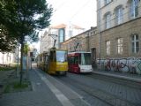 Zwickau, setkání tramvají dvou generací, KT4D a GT6M-NF, 7.7.2012 © Tomáš Kraus