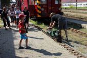 18.08.2012 - Pardubice-Rosice n.L.: parní mašinka při testu koleje © PhDr. Zbyněk Zlinský