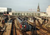 Taurus 1116.214 ''uhlím napřed'' na konci RJ 165 zastavuje v žst. Wien Westbahnhof, 17.08.2012 © Lukáš Hučko