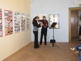 6.10.2012 - Polička,  Městské muzeum: muzikantské duo © Karel Furiš