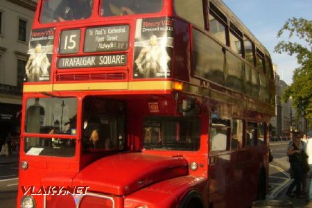 London, Routemaster na historické lince č. 15, 27.9.2009 © Jiří Mazal