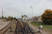 11.10.2012 - Lanškroun: kolejiště a výpravní budova (foto ze Zvl Os 35447) © PhDr. Zbyněk Zlinský