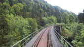 Wutachtalbahn: pohled na 107 metrů dlouhý most Wutach-brücke, poslední před Weizenem	4.7.2012	 © Jan Přikryl