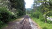 Wutachtalbahn: dlouhé nástupiště zastávky Lausheim-Blumegg 	4.7.2012	 © Jan Přikryl