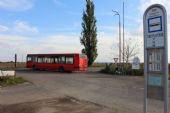 18.10.2012 - Plotiště n.L.: autobus linky č.10 odjíždí ze své občasné konečné © PhDr. Zbyněk Zlinský