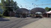 Karlsruhe: celkový pohled na vlakotramvajový terminál Albtalbahnhof. 5.7.2012 © Jan Přikryl
