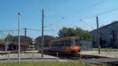 Karlsruhe: jednosměrná vlakotramvaj od Düwagu z roku 1989 přijela na lince S11 z Ittersbachu do terminálu Albtalbahnhof	5.7.2012	 © Jan Přikryl