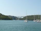 Skradin: dálniční most přes Krku na opačnou stranu od NP © Tomáš Kraus, 23.8.2012