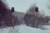 Odchodové návestidlá v stanici Pionier (dnes Alpinka) v Košiciach, 1984 © Karel Šlechta