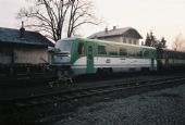 2002 - žst. Rožnov pod Radhoštěm, Esmerdalda 812 613-8 při zkušebních jízdách © Jiří Valenta