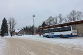 19.01.2013 - Rokytnice v O.h.: autobusový terminál a nádraží z ulice U Nádraží © PhDr. Zbyněk Zlinský