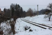 19.01.2013 - Peklo nad Zdobnicí: trať směr Rybná nad Zdobnicí (Rokytnice v O.h..) z přejezdu P 4126 © PhDr. Zbyněk Zlinský